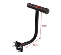 Besttoolifes M, For Bicycle Armrest for Kids - Adjustable Rear Seat Handle with Non-Slip Rubber Pad, Compatible with 25.4 mm to 31.8 mm Seat Tube Diameter, Black