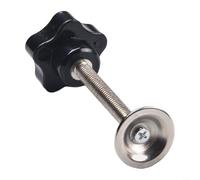 Besttoolifes M8 60 Star Knob, Screw Galvanized Thread Clamping Hand Tightening Knob, For Instruments Apparatus, Food Industry Equipment Black(A)