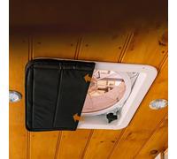 Besttoolifes Magnetic Insulated Roof Ventilation Sun Cover for RV and Van with UV50+ Protection and Gapless Seal, Black