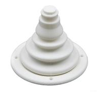 Besttoolifes Marine Rubber Steering Boot for Boats, Yachts, and Motor Vessels | Protective Shift Cable Bellows | 102x120mm | Compatible with Marine Craft | Black/White(WHITE)