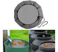 Besttoolifes Mesh Cover For Rain Barrels, 50cm Adjustable Water Butt Cover, Water Butt Net Rain Barrels Cover, Anti Insect And Leaves Falling For Water Catchment Bucket