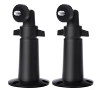 Besttoolifes Metal Wall Mount Bracket for Ring Indoor Cam and Battery HD Security Camera - 360 Degree Swivel, 90 Degree Tilt, Indoor Outdoor Adjustable Mount, 2(black)