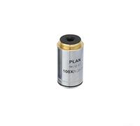 Besttoolifes Microscope Objective Lens 4X 10X 20X Magnification With Anti-Reflection Coating RMS Thread 20.2mm Metal Achromatic Infinity Objective For Professional Lab Research(100X)