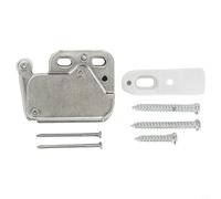 Besttoolifes Mini Touch Latch Automatic Spring Push Catch Bounce Lock for Cabinet and Cupboard Doors, Cold Rolled Steel with Nylon Roller & Keeper, Hardware Mounting Kit