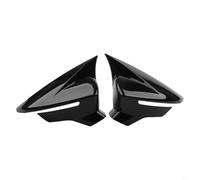 Besttoolifes Mirror Cover Set for SEAT For Ibiza Mk5 2017-2020, Gloss Black Wing Mirror Right and Left Side, Car Exterior Trim Upgrade with For Easy No Tool