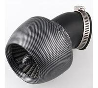 Besttoolifes Motorcycle Air Filter, Carbon Fiber ABS Construction, 28mm/35mm/42mm/48mm Diameter, Direct-Fit for Most Motorcycles, 45° Angled Neck Design