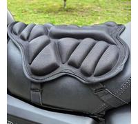 Besttoolifes Motorcycle Air Seat Cushion Gel Pad Anti Slip Breathable Vibration Reduction Pressure Relief Motorbike Usual Fit Black(FORWARD)