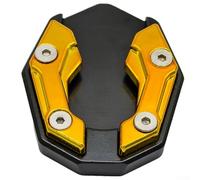 Besttoolifes Motorcycle Kickstand Extender Plate, Aluminum Side Stand Enlarger with Anodized Finish, for NMAX Scooters on Soft or Uneven Ground(GOLD)