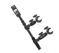 Besttoolifes Motorcycle Mountain Bike Handlebar Double Clamp Mount Invisible Selfie Monopod For Insta360 X5/X4/X3/X2/ONE RS/GO 3S Action Cameras