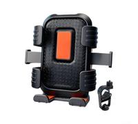 Besttoolifes Motorcycle Phone Holder Featuring 360 Degree Adjustable Ball Joint And Six Point Reliable Scooters And Bicycles(Black- Handlebar)