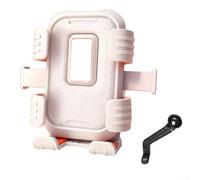 Besttoolifes Motorcycle Phone Holder Featuring 360 Degree Adjustable Ball Joint And Six Point Reliable Scooters And Bicycles(Pink- Mirror)