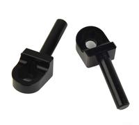 Besttoolifes Motorcycle Windshield Mounting Fixed Bolts Set for R1200GS 2004-2012, Aluminium Alloy Front Screen Fasteners, Black and Silver Pair for Left and Right Side(black)