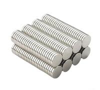 Besttoolifes Neodymium Strong Magnets 100 Pack Cylinder Shape 8Mm Diameter 1Mm Thick N42 Grade Rare Earth Magnets For Refrigerator Whiteboard Crafts DIY Projects Science Experiments