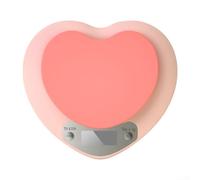 Besttoolifes New Electronic Kitchen Scale 5Kg Weighing Food Scale for PINK Heart Shaped LCD Display Tare Function Compact Design Tare Function Kitchen Accessories For Baking