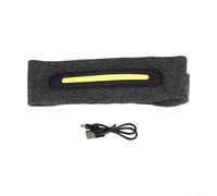 Besttoolifes Night Jogging Hiking Camping and Outdoor Fitness Led Running Cap Having Rechargeable Headlamp Sweat Wicking Cotton Sports Hat Having 3 Light for Modes (Gray)