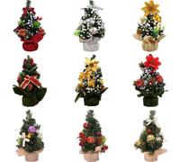 Besttoolifes Nostalgic Mini Christmas Tree 20cm Tall, A Charming Addition To Seasonal Decorations Everywhere(A-S05)
