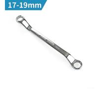 Besttoolifes Offset Box End Wrench Spanner Set, Metric Double 12-Point Ring, 45° Long Handle, Chrome Vanadium Steel, Corrosion Resistant, High Polish for Mechanics and DIY in Tight Spaces(17 x19mm)