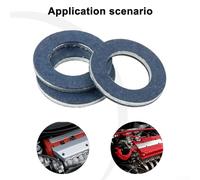 Besttoolifes Oil Drain Sump Washers Set, 12mm Nylon-Sealed for //For Scion, Compatible with OE 90430-12031 & 90430-12028, 50-Piece Lasting Seal