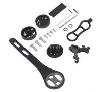 Besttoolifes Out Front GPS Mount Holder 3K Glossy Carbon Frame | Out front extension style, data viewing, fits road and MTB bikes, aerodynamic profile