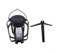 Besttoolifes Outdoor Lantern for Camping - Portable Solar Powered Light with Tripod, IPX4 Waterproof Hanging Lantern, Auto On/Off Night Light for Tent