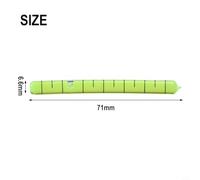 Besttoolifes Outer Glass Level Bubble Tube 180° Precision Spirit Level 71x7mm or 67x6.5mm High Accuracy Glass Vial for Measuring and Layout Tools in Workshop Equipment（Type A）