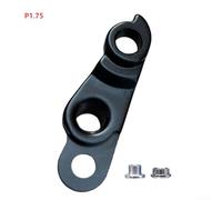 Besttoolifes P1.75, Aluminum Rear Derailleur Hanger for Kinesis, Raleigh, Jamis, iZip, Orange, and Bikes - 30×17 mm, M1.5/M1.75 Thread, Black For Bike Component