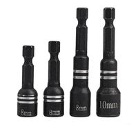 Besttoolifes PCS Magnetic Socket Nut Driver Drill Bit Set, Inner Hexagon Drill Bits with Magnetic Head Steel Socket Adapter, for Power Tools Workshop DIY