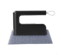 Besttoolifes Plastic Groove Brush For Window Tracks, No Dead Angle Design, Easy To Clean Detachable Head, 14X2x10cm, Multiple Colors, For Glass And Tile Cleaning(Black)