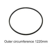 Besttoolifes Polyurethane V Belt for Lathe | 5M Series Power Transmission Belt | Compatible with 5M1150, 5M1180, 5M1220, 5M1250, 5M1280 Models | Industrial Motor(5M1220)