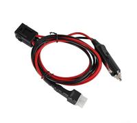 Besttoolifes Power cord for Yaesu FT857D FT897D IC725A radios, 1 5m length, 30A fuse, high temperature resistant Bakelite socket, supports high power transmission for shortwave radio
