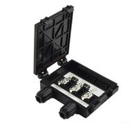 Besttoolifes PV Solar Junction Box with 2 Diodes for Solar Panels, IP65 Outdoor Rated, DC 1000V, 6.5A, PPO Material, UV Resistant, 50W-120W Capacity