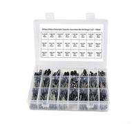 Besttoolifes Radial Electrolytic Capacitor Assortment Kit 500pcs - 24 Value Aluminum Capacitors 0.1uF-1000uF 10V-50V for DIY Electronics and Circuit Projects