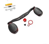 Besttoolifes red 95mm, Carbon Fiber Rocker Arm Handle Kit for Daiwa Tatula, Abu P5, and KastKing Baitcasting Reels - Includes Locking Plate, Screw, Nut & Tool Set