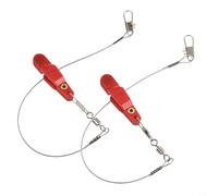 Besttoolifes Red, Downrigger Fishing Line Release Clip for Offshore Planer Boards - Adjustable Tension Snap Release with ABS & Steel Construction, 49x11x12mm, 2-Pack