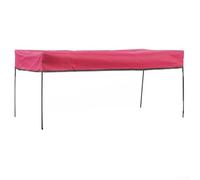 Besttoolifes Removable Awning Canopy for Wagon - Portable Trolley Cart Shade Attachment with 600D Oxford Cloth Sun Shelter, Garden Cart Canopy Top for Camping(Deep red)