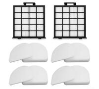 Besttoolifes Replacement Filter and Main Brush Roll Cleaner for Shark For Detect Pro Max Upright Vacuum, AZ4002/AZ4000/AZ4000C Compatible, 2-Pack with 4-Pack(A)