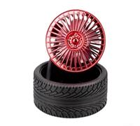 Besttoolifes Retro-Inspired USB Mini Fan Portable Cooling Device Stylish Wheel Design Quiet Operation Energy Efficient for Home Office Travel Red Blue Green Gold 9.59.54.5CM(Red)
