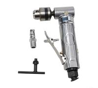 Besttoolifes Right Angle Air Drill, 1/4 Inch High Speed 90 Degree Elbow Pneumatic Drilling Machine, High Speed 15000RPM Elbow Pneumatic Drill, Low Vibration Tail Exhaust