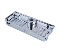 Besttoolifes Riser Rail Shower Basket, Bathroom Accessory, Chrome Finish Bathroom Storage, Rust-Free Clip-on Basket Fits Standard Rails, 285X40mm