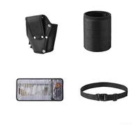 Besttoolifes Roll Tool Bag for 1680D Nylon Water-Resistant Tool Organizer with Elastic Belts and Electric Drill Storage Pouch, Heavy-Duty Construction(B)