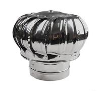 Besttoolifes Rotating Stainless Steel Chimney Cowl Cap: Protects Flue Pipe,Chimney Cowl Bird Guard, Stainless Steel, Flue Pipe Cover Cap, Vent Top, Exhaust Tube End, Rain Snow Hat(Ø150 MM)