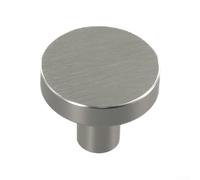 Besttoolifes Round Single Hole Cabinet Handle, Space Aluminum Construction, 28x25mm Silver Drawer Pull for Modern Kitchens, Bathrooms & Closets(10PCS)