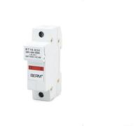 Besttoolifes RT18-63X 1P 63A 14x51mm DIN Rail Mount Fuse Holder Base with LED Indicator, 500V Single Pole Electrical Fuse Base, Flame Retardant Shell