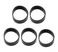 Besttoolifes Rubber Ring Diving 5 Pack, Scuba Weight Belt Loop for 5cm Webbing, Inner Diameter 32mm, Black Rubber Fixing Bands for SCUBA and Snorkeling Accessories