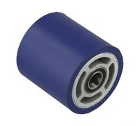 Besttoolifes Rubber Roller Press Wheel for Automatic for Edge Banding Machine Glue Pot, 70mm Wear-Resistant Conveyor Accessory with Metal Core(70-15-70)