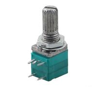 Besttoolifes RV097NS Potentiometer 5PIN Sealed Variable Resistor B1K B5K B10K to 50K 100K 500K Ohm Linear with Knurled Shaft 6mm for Volume Control Top Adjustment(5pin B100K)