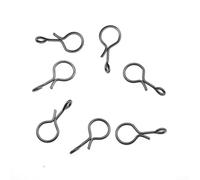 Besttoolifes S, Stainless Steel Fly Fishing Snap Hooks - 50-Piece Assortment of Quick-Change Connectors for Fly Tackle, Sizes S (5mm), M (8mm), L (11mm), Resistant