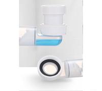 Besttoolifes Screw-On Basin Drain Pipe, PP Construction with Adjustable 380-930 mm Length, Transparent Viewing Cup for Easy Clog, Wall or Floor Mounted(B)