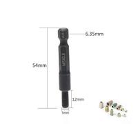 Besttoolifes Self-Tapping Socket Adapter for M5 and 4mm Hanger Bolt, Chrome Vanadium Steel Socket Tool with 1/4 Inch Hex Shank for Power Drill, Double Ended Screw(M5)