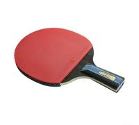 Besttoolifes Short Handle, Table Tennis Racket - 4-Star Pimples-In Rubber, Double-Sided Sticky, 7-Layer Solid Wood Blade, Lightweight & Comfortable Handle for Beginners and Teens, Includes Racket Bag